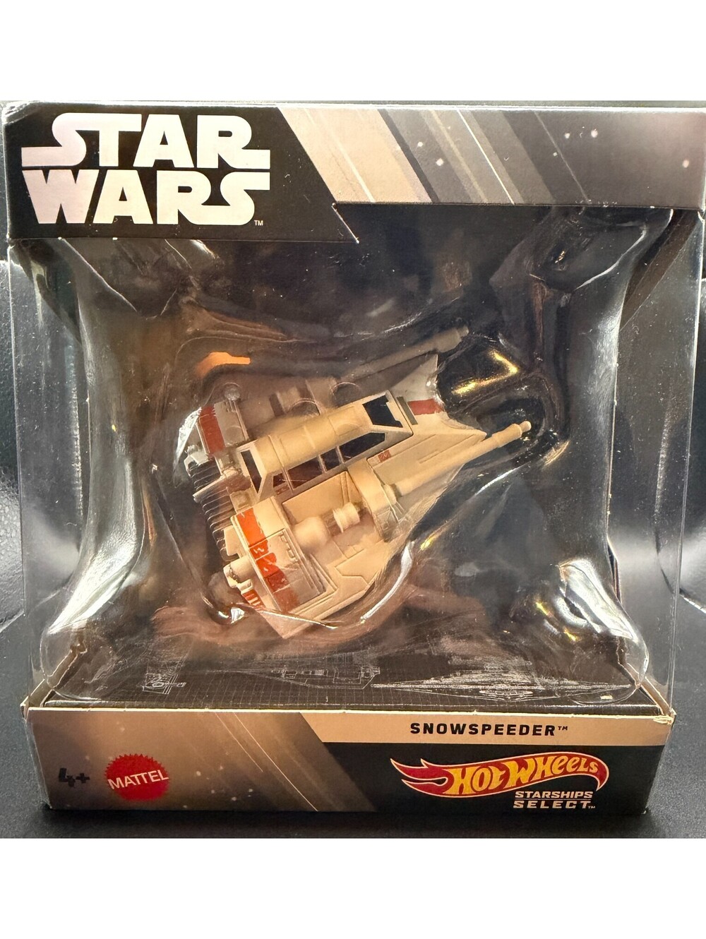 Hot Wheels Star Wars Starship Select Snowspeeder #11 Diecast Premium Vehicle New